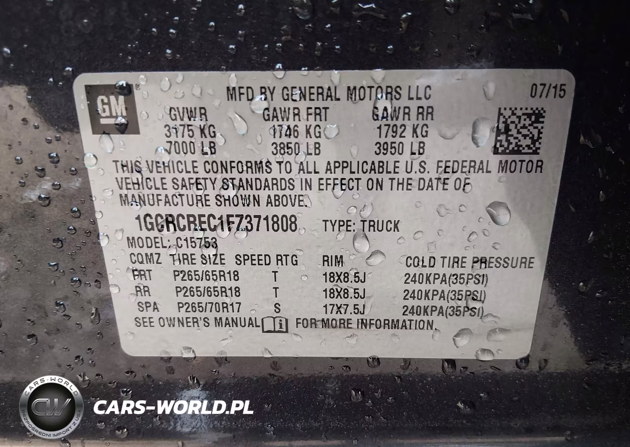 2015 Chevrolet Silverado 1500 Lt VIN:1GCRCREC1FZ371808 - 9