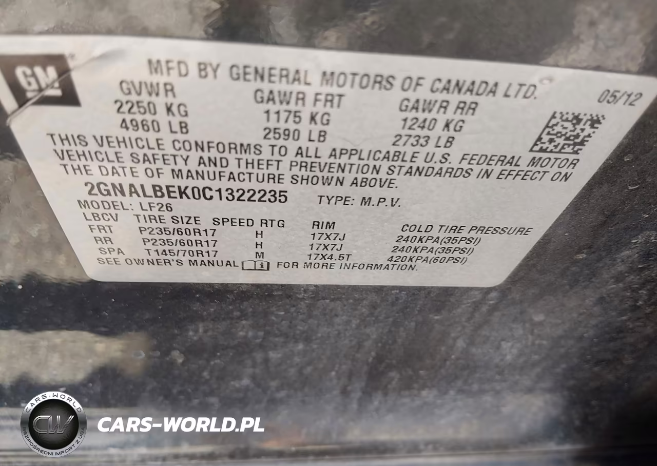 2012 Chevrolet Equinox Ls VIN:2GNALBEK0C1322235 - 9