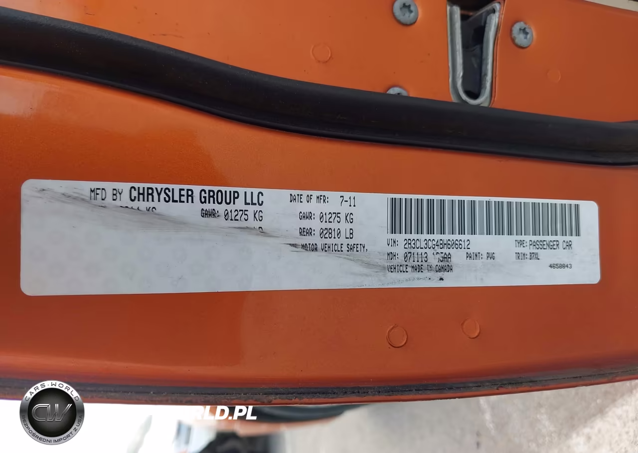 2011 Dodge Charger VIN:2B3CL3CG4BH606612 - 9