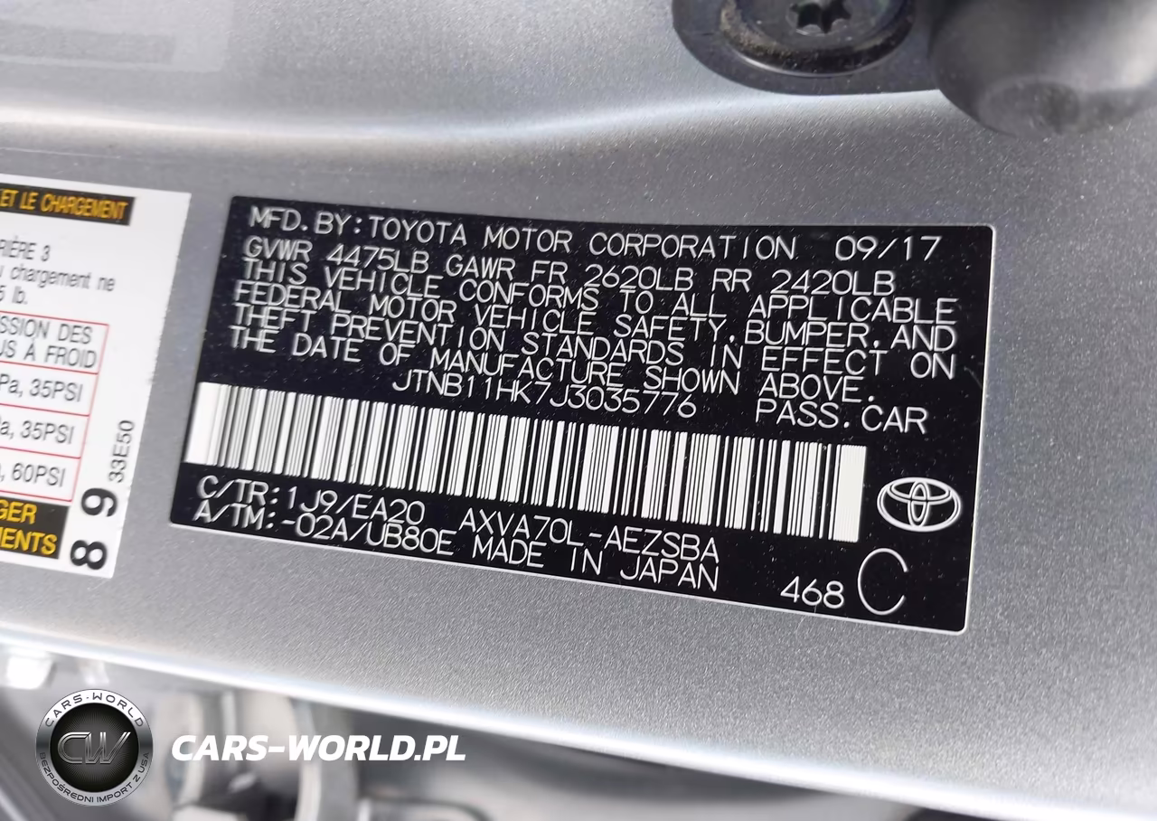 2018 Toyota Camry Se VIN:JTNB11HK7J3035776 - 9