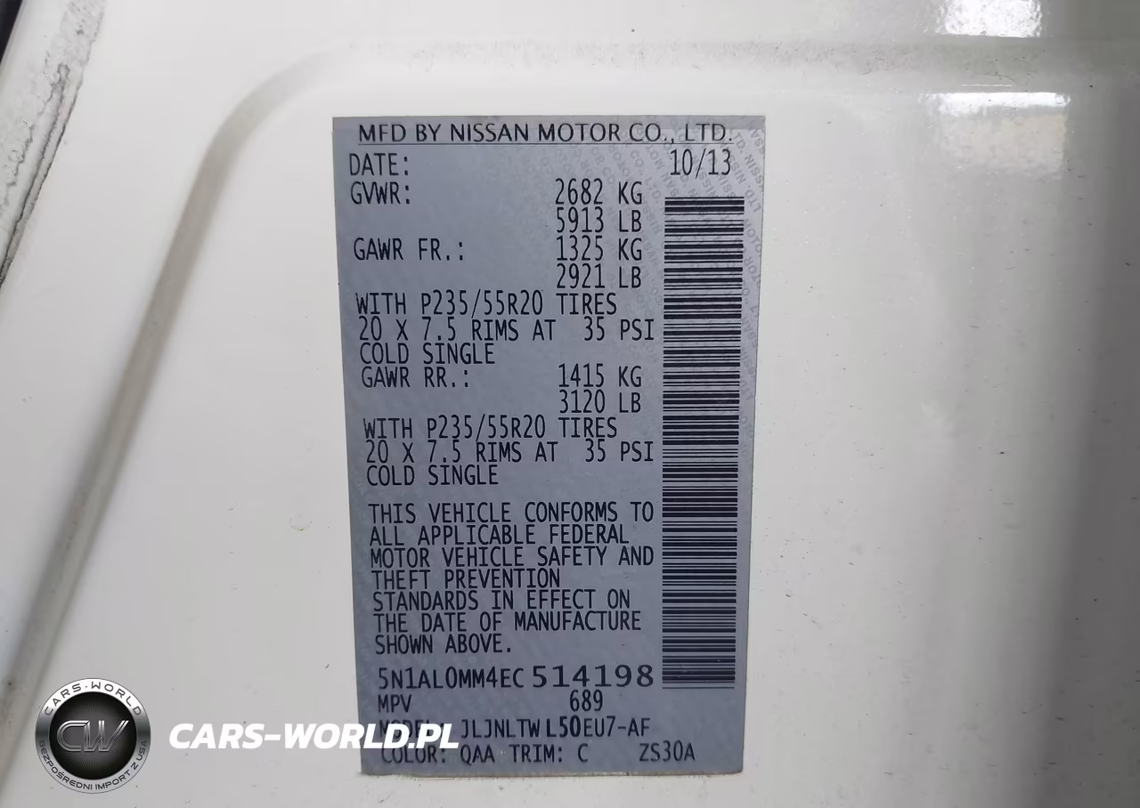 2014 Infiniti Qx60 VIN:5N1AL0MM4EC514198 - 9