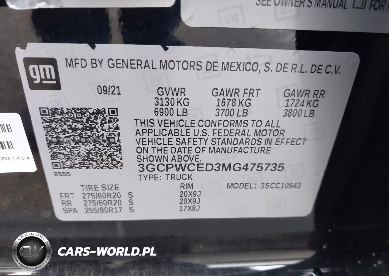 2021 Chevrolet Silverado 1500 VIN:3GCPWCED3MG475735 - 9