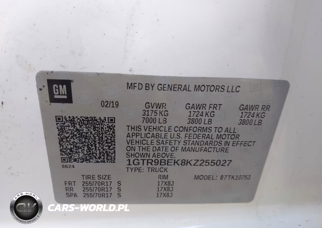 2019 GMC Sierra 1500 Sle VIN:1GTR9BEK8KZ255027 - 9