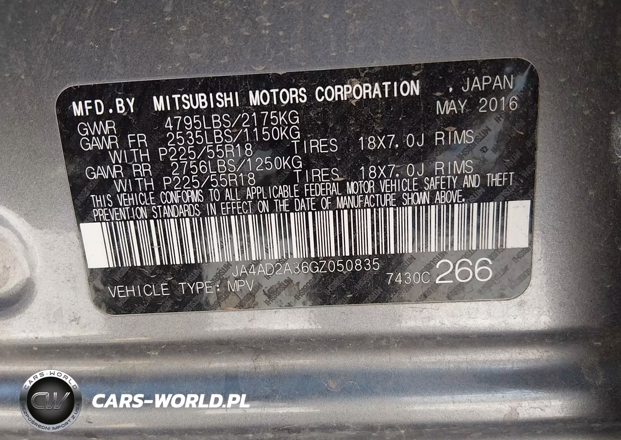 2016 Mitsubishi Outlander Es VIN:JA4AD2A36GZ050835 - 9