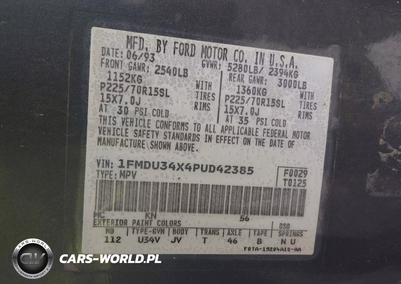 1993 Ford Explorer VIN:1FMDU34X4PUD42385 - 9