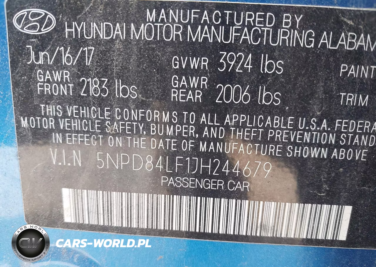 2018 Hyundai Elantra Sel VIN:5NPD84LF1JH244679 - 9