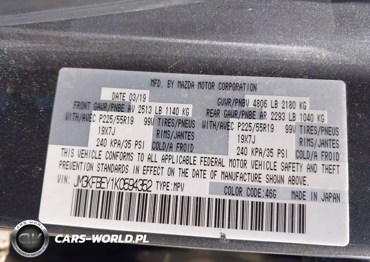 2019 Mazda Cx-5 Signature VIN:JM3KFBEY1K0594352 - 9