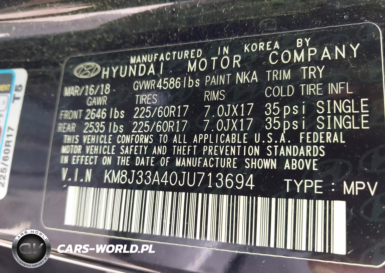 2018 Hyundai Tucson Sel Plus VIN:KM8J33A40JU713694 - 9