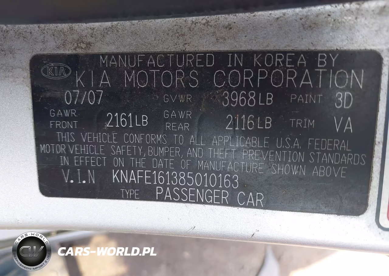 2008 Kia Spectra5 Sx VIN:KNAFE161385010163 - 9