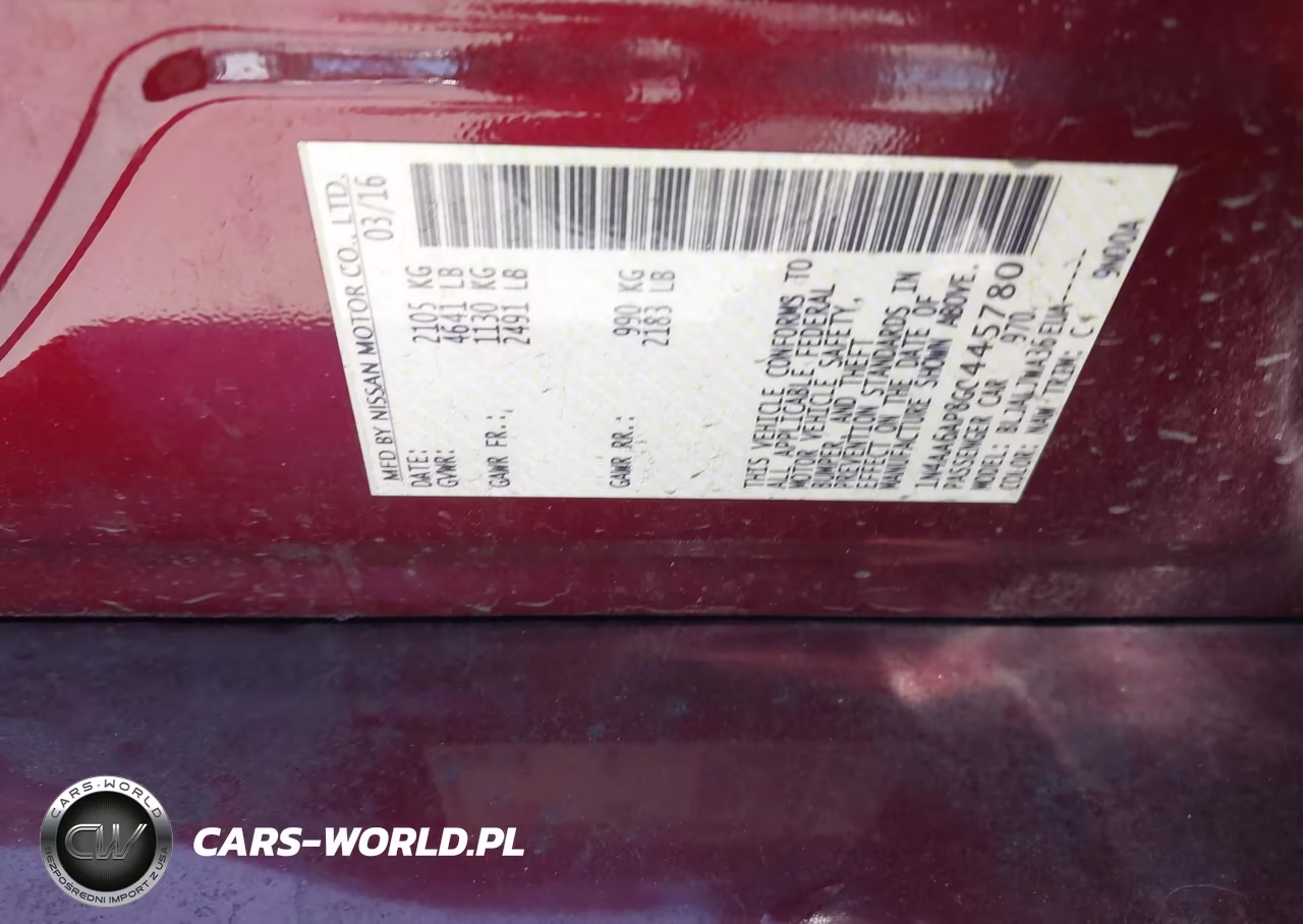 2016 Nissan Maxima 3.5 Platinum-3.5 S-3.5 Sl-3.5 Sr-3.5 Sv VIN:1N4AA6AP8GC445780 - 9