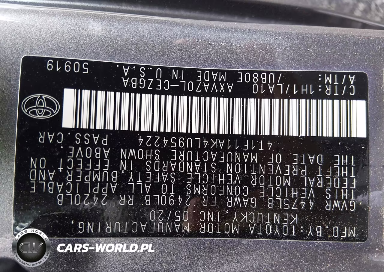 2020 Toyota Camry Xle VIN:4T1F11AK4LU954224 - 9