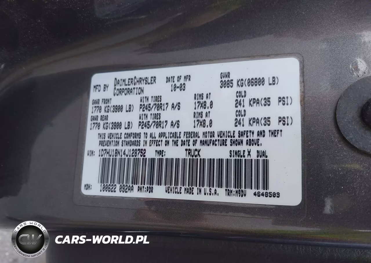 2004 Dodge Ram 1500 Slt-Laramie VIN:1D7HU18N14J128752 - 9