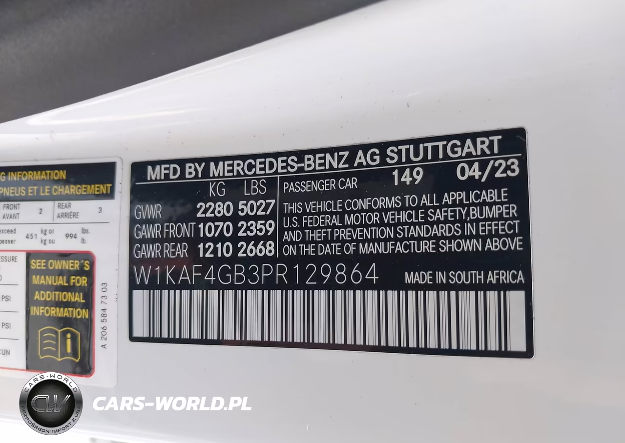 2023 Mercedes-Benz C 300 Sedan VIN:W1KAF4GB3PR129864 - 9