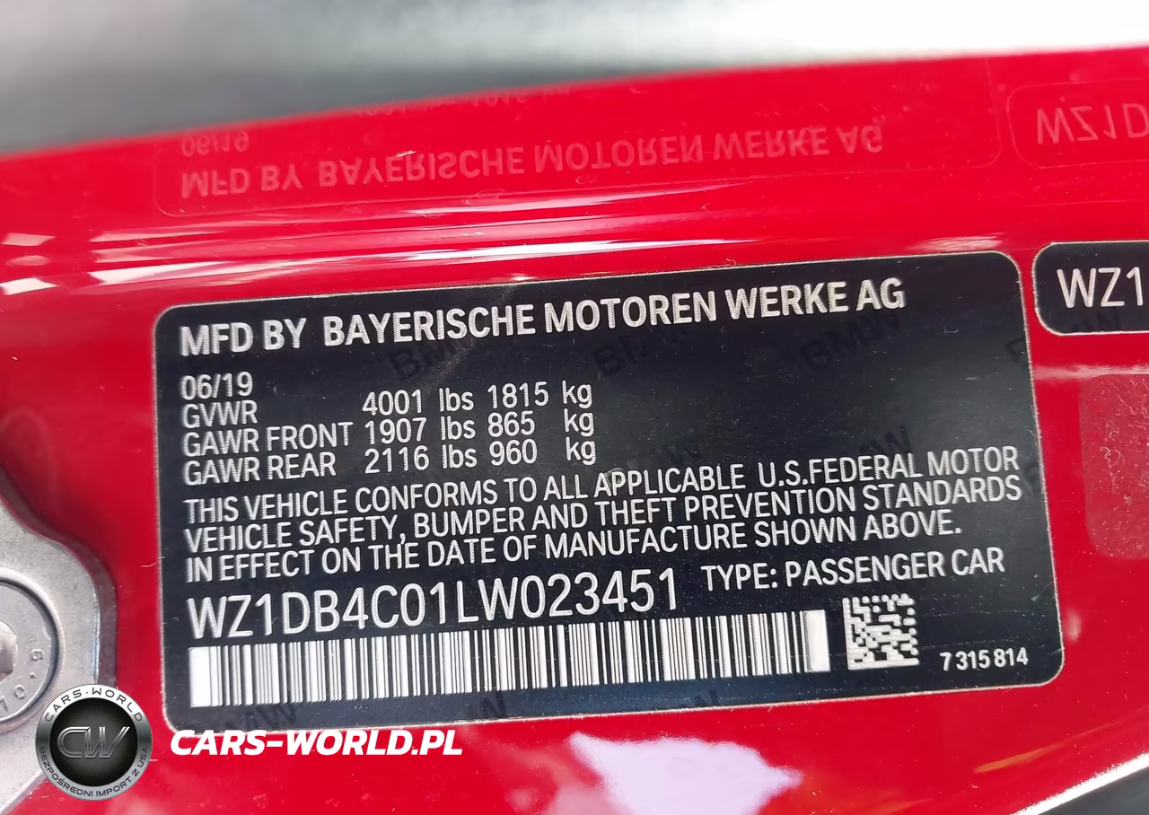 2020 Toyota Gr Supra 3.0 Premium VIN:WZ1DB4C01LW023451 - 9