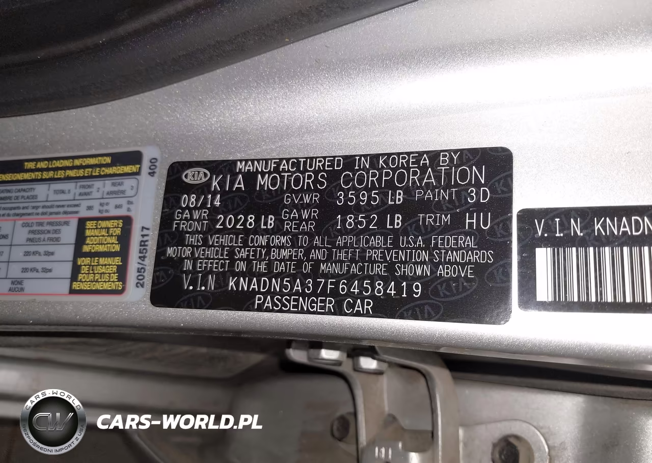2015 Kia Rio Sx VIN:KNADN5A37F6458419 - 9