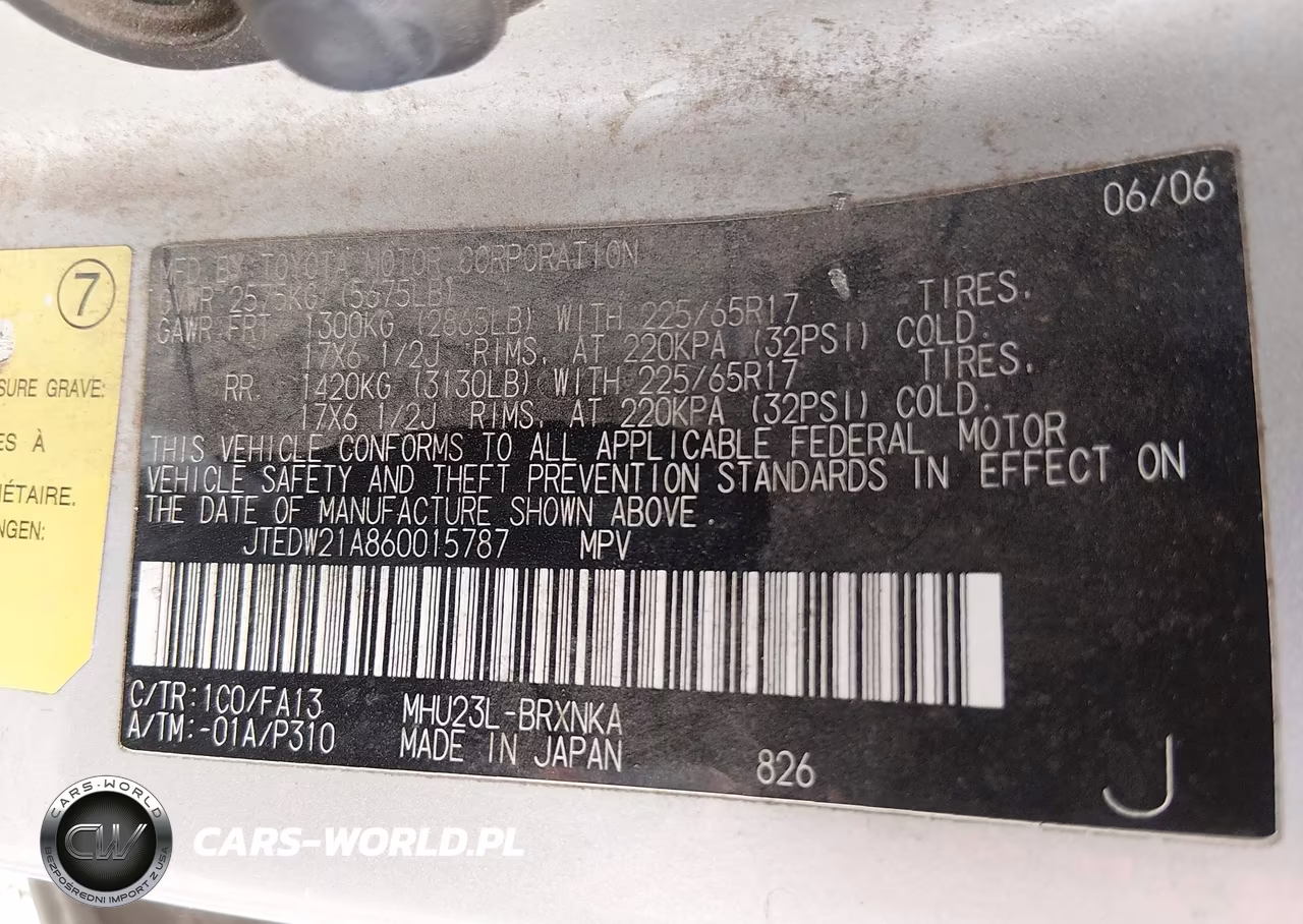 2006 Toyota Highlander Hybrid V6 VIN:JTEDW21A860015787 - 9