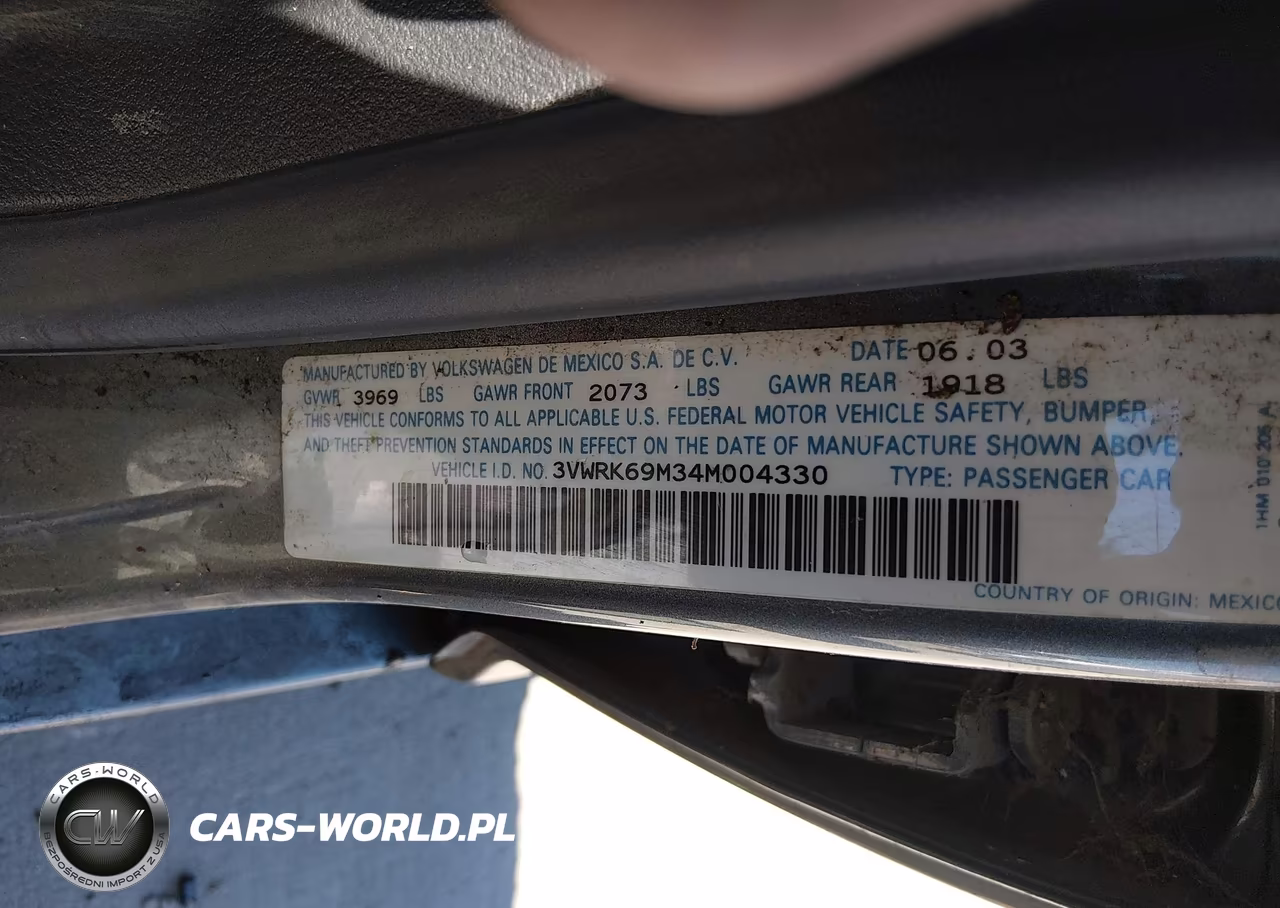 2004 Volkswagen Jetta Gl VIN:3VWRK69M34M004330 - 9