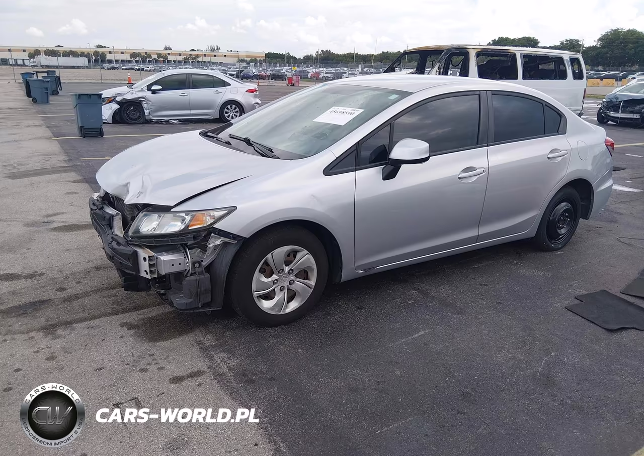 2013 Honda Civic Lx VIN:19XFB2F51DE080599 - 2