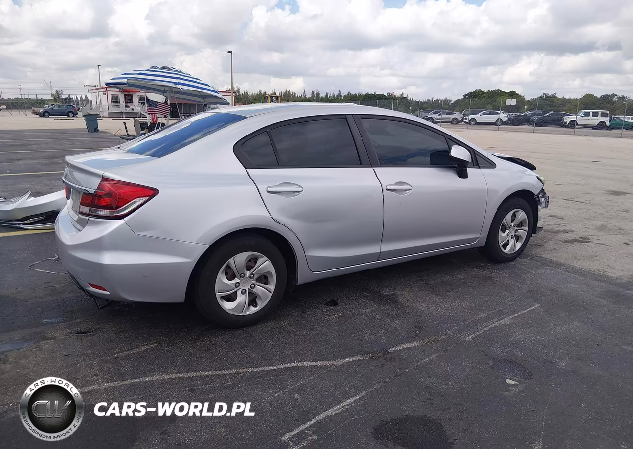 2013 Honda Civic Lx VIN:19XFB2F51DE080599 - 4