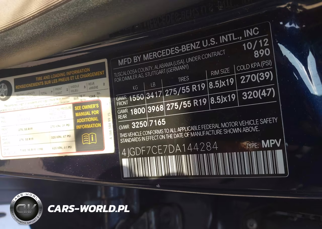 2013 Mercedes-Benz Gl 450 4Matic VIN:4JGDF7CE7DA144284 - 9