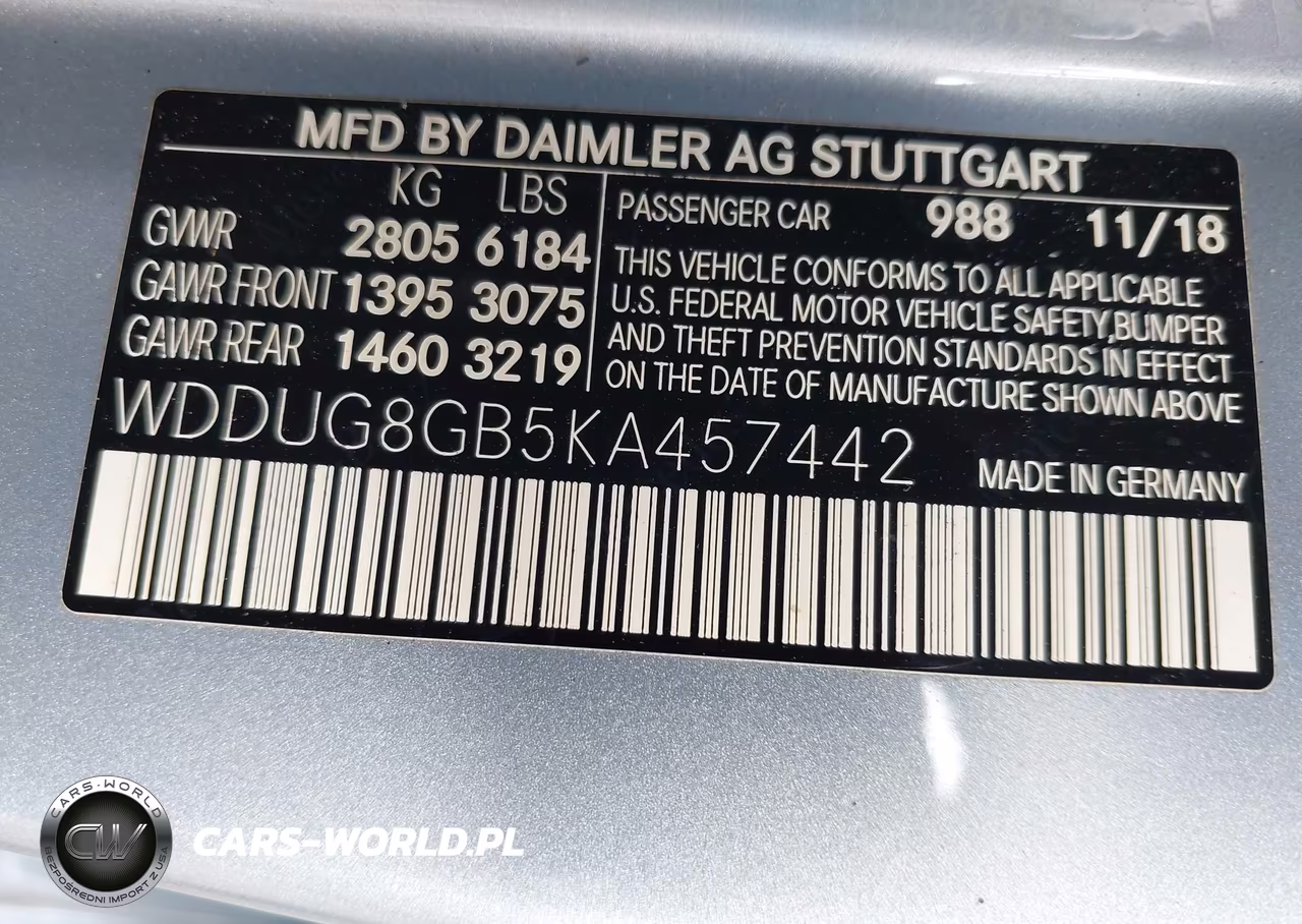 2019 Mercedes-Benz S 560 4Matic VIN:WDDUG8GB5KA457442 - 9