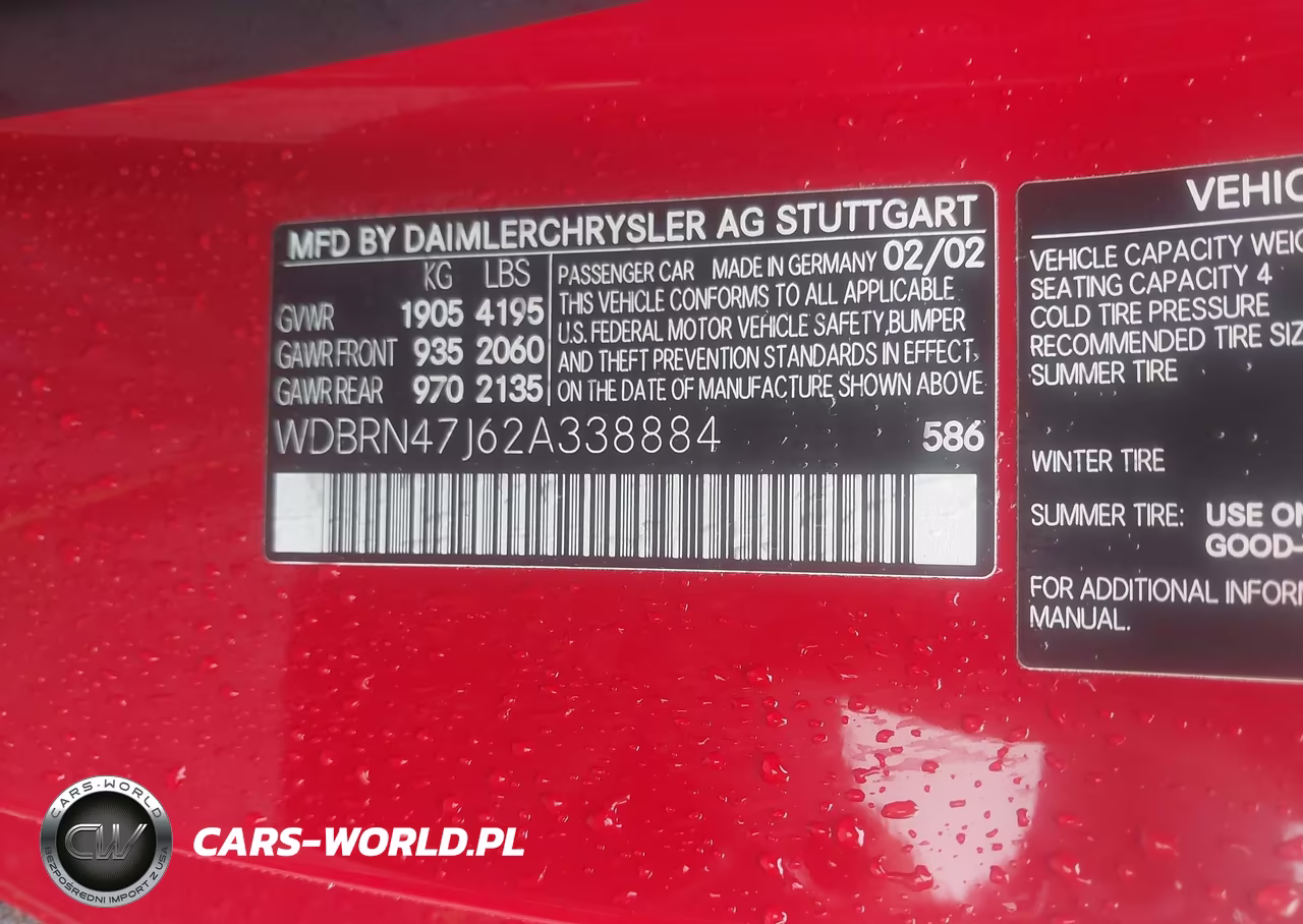 2002 Mercedes-Benz C 230 VIN:WDBRN47J62A338884 - 9