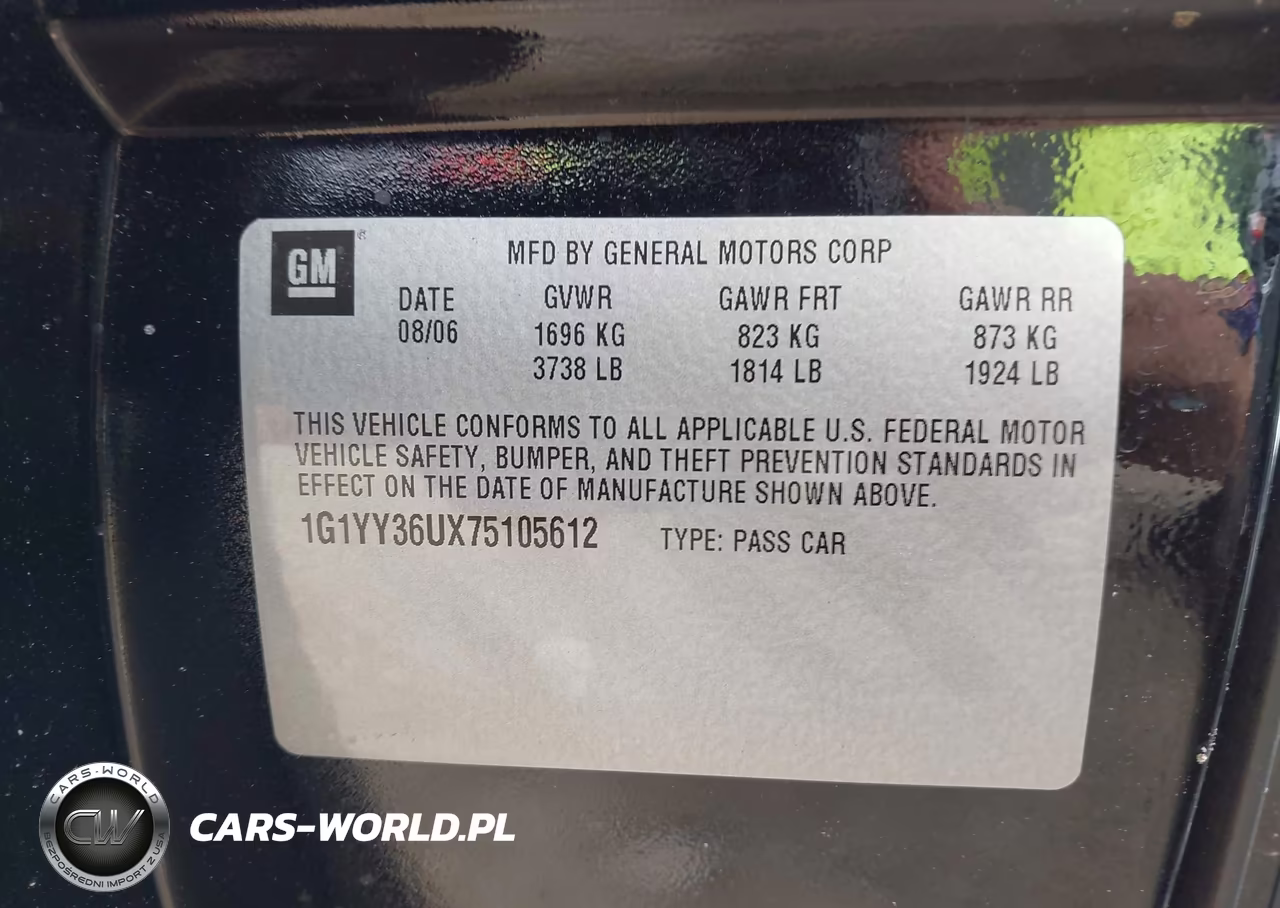2007 Chevrolet Corvette VIN:1G1YY36UX75105612 - 9