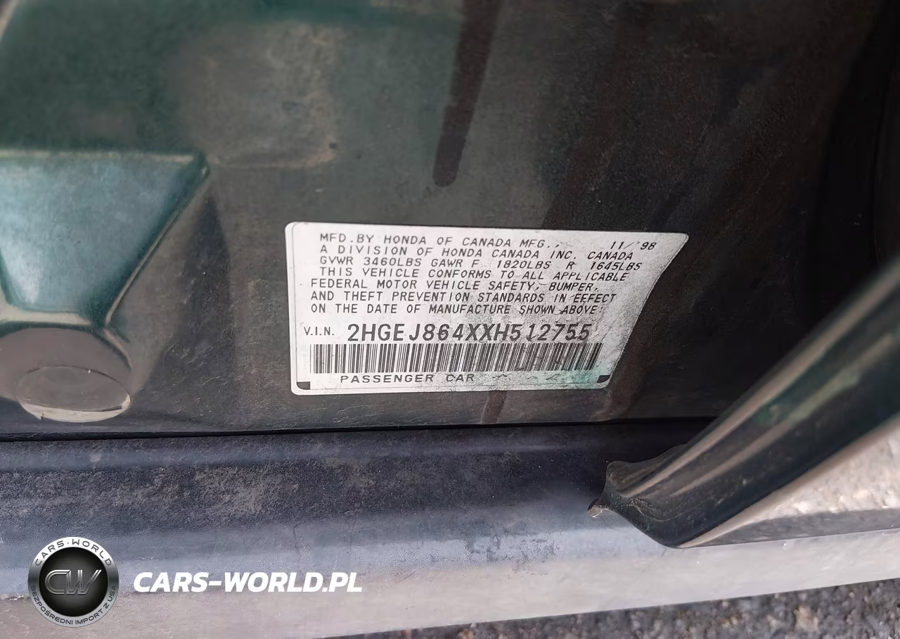 1999 Honda Civic Ex VIN:2HGEJ864XXH512755 - 9