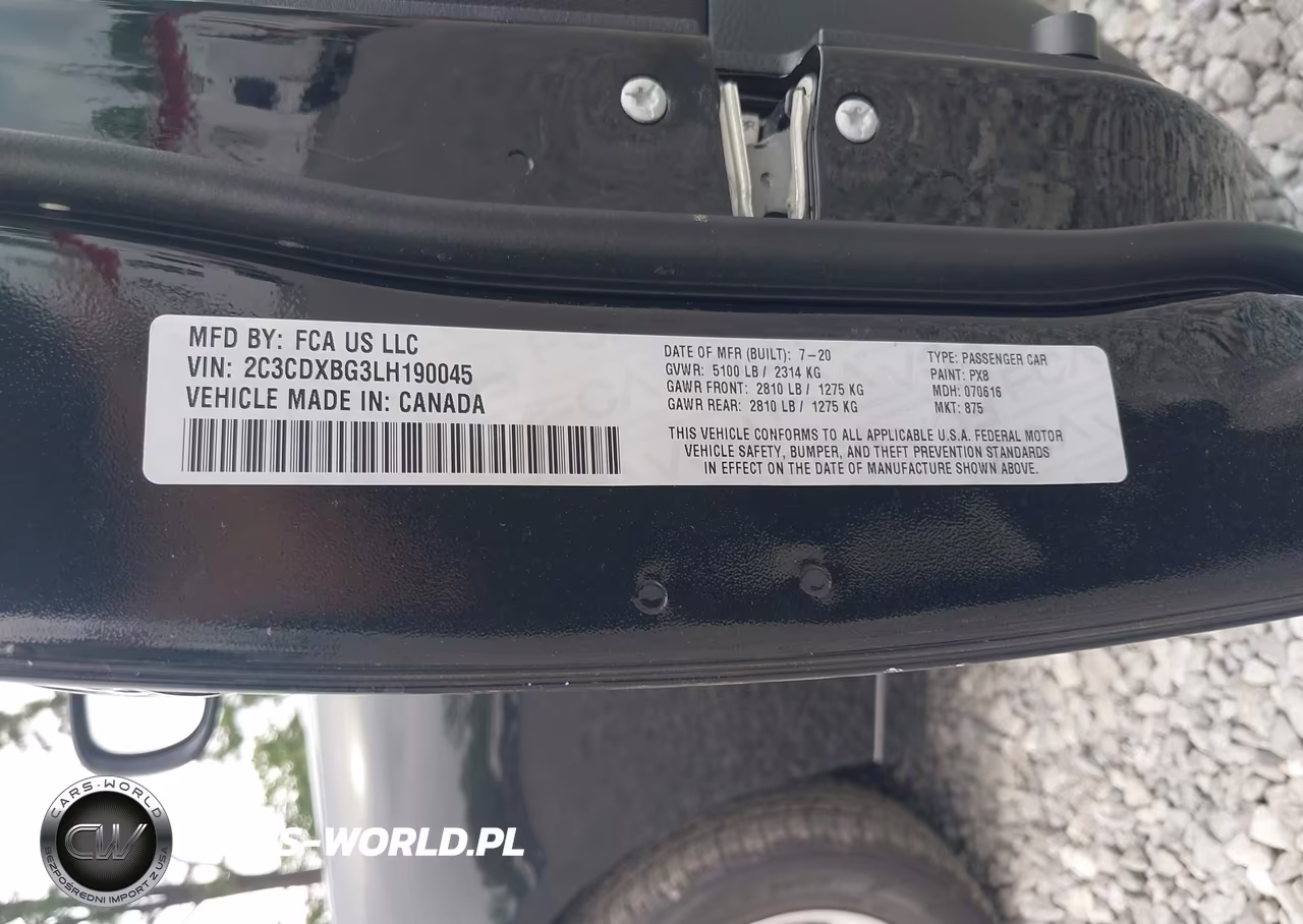 2020 Dodge Charger Sxt Rwd VIN:2C3CDXBG3LH190045 - 9