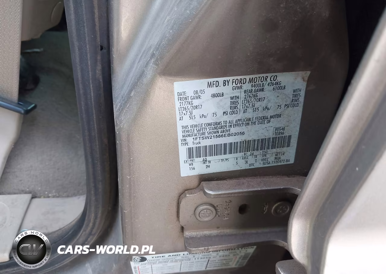 2006 Ford F-250 Lariat-Xl-Xlt VIN:1FTSW21586EB02056 - 9