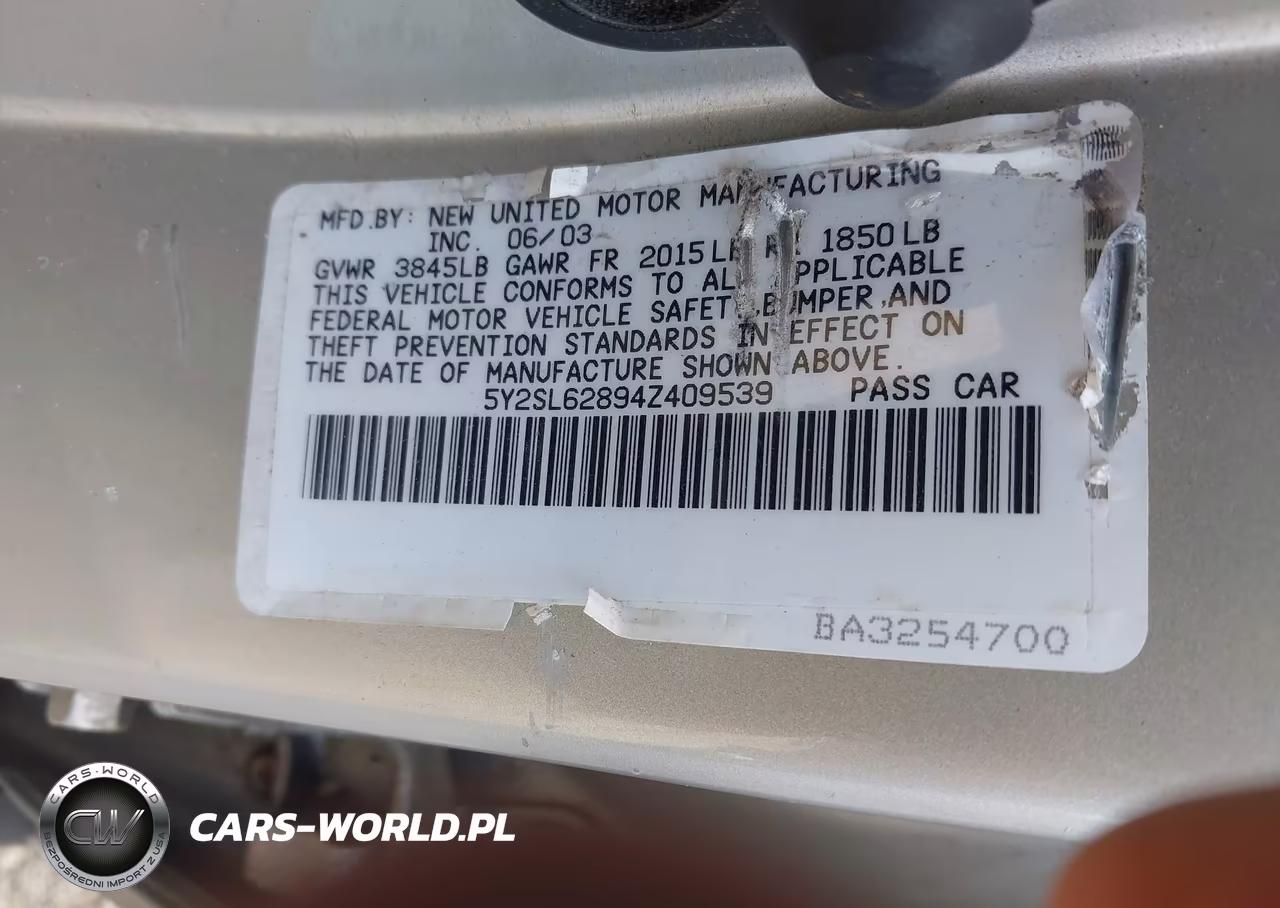 2004 Pontiac Vibe VIN:5Y2SL62894Z409539 - 9