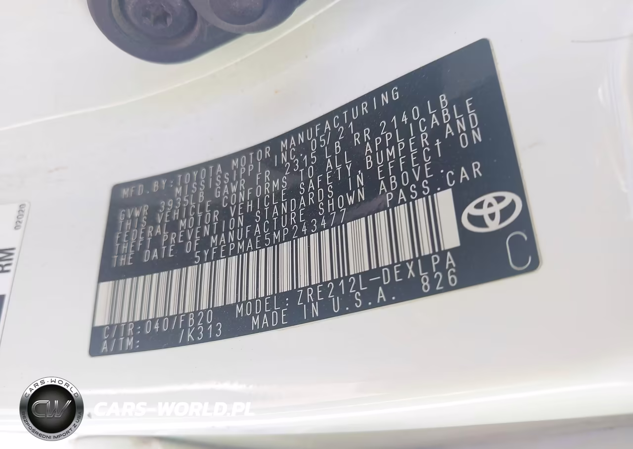 2021 Toyota Corolla Le VIN:5YFEPMAE5MP243477 - 9