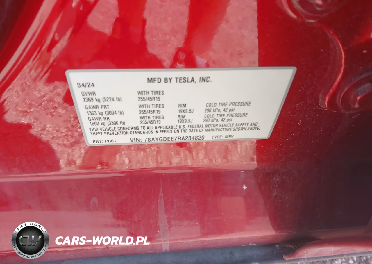 2024 Tesla Model Y Long Range Dual Motor All-Wheel Drive VIN:7SAYGDEE7RA284820 - 9