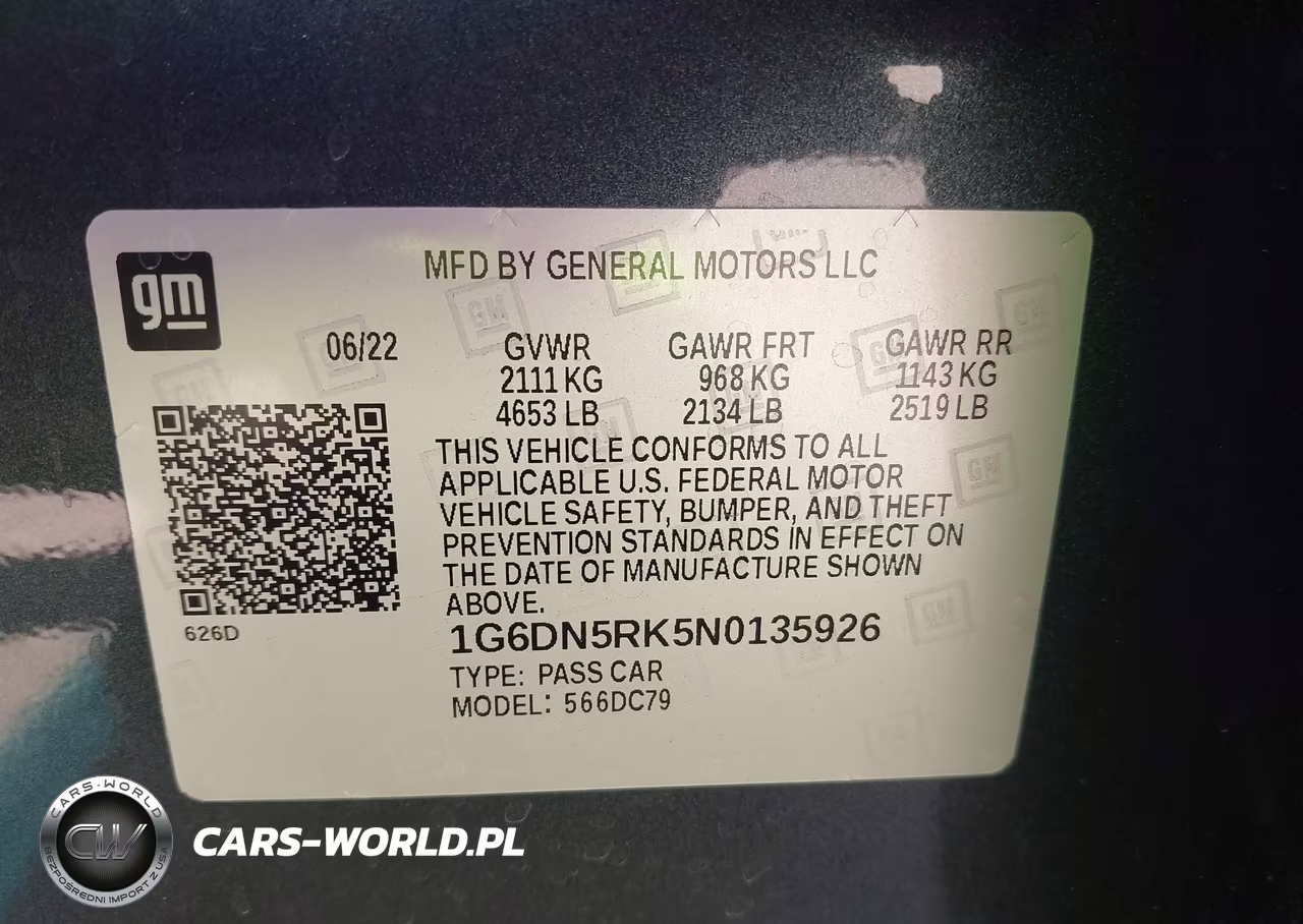 2022 Cadillac Ct5 Premium Luxury VIN:1G6DN5RK5N0135926 - 9