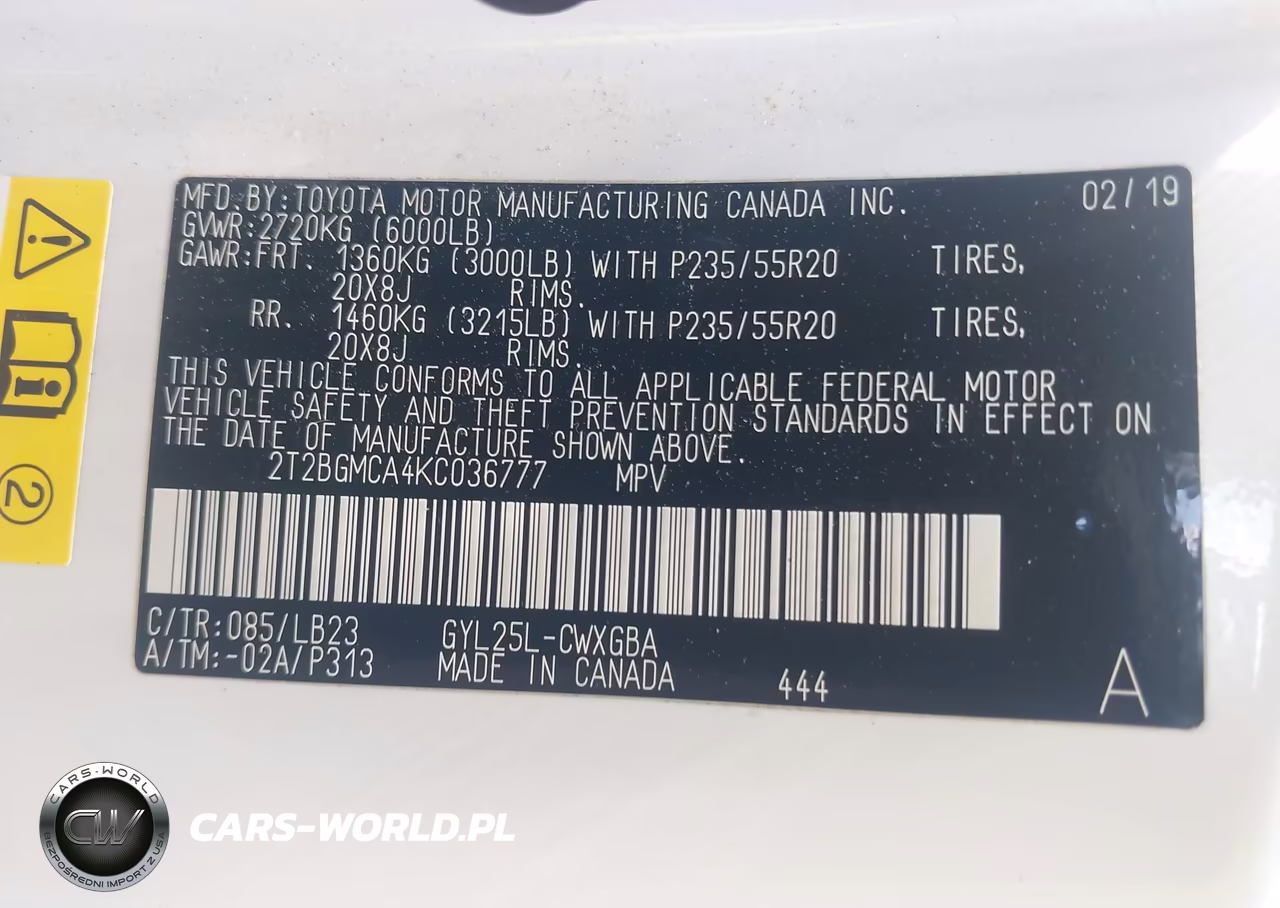 2019 Lexus Rx 450H VIN:2T2BGMCA4KC036777 - 9