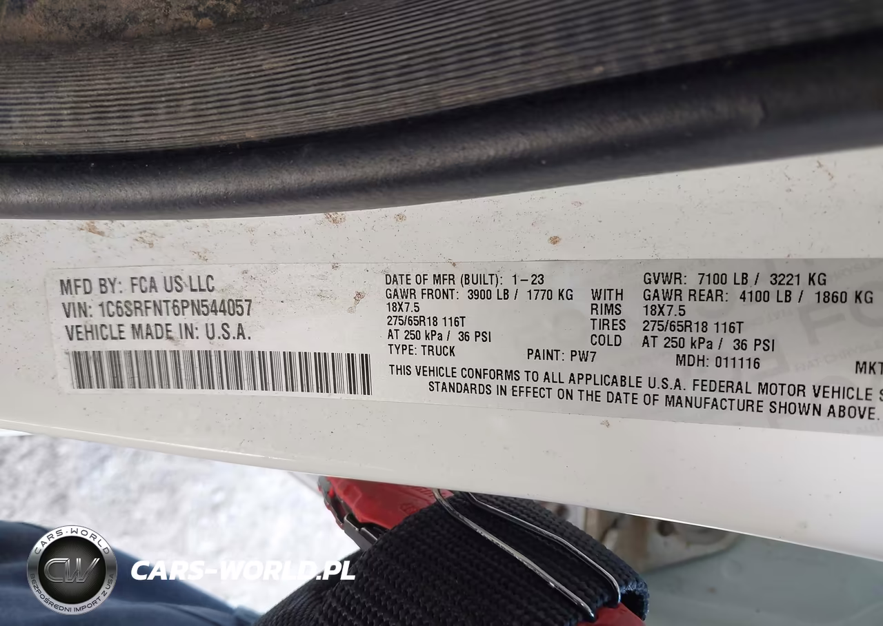 2023 Ram 1500 Tradesman 4X4 6'4 Box VIN:1C6SRFNT6PN544057 - 9