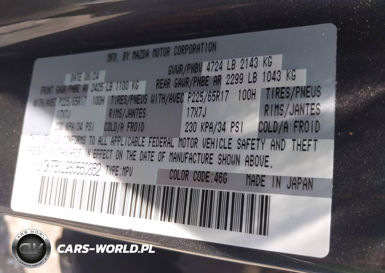 2025 Mazda Cx-5 2.5 S Preferred VIN:JM3KFBCL9S0560862 - 9