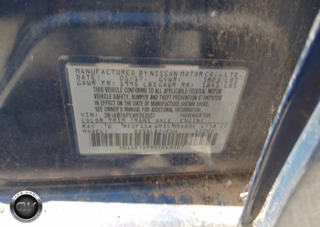2017 Nissan Sentra S VIN:3N1AB7APXHY263507 - 9