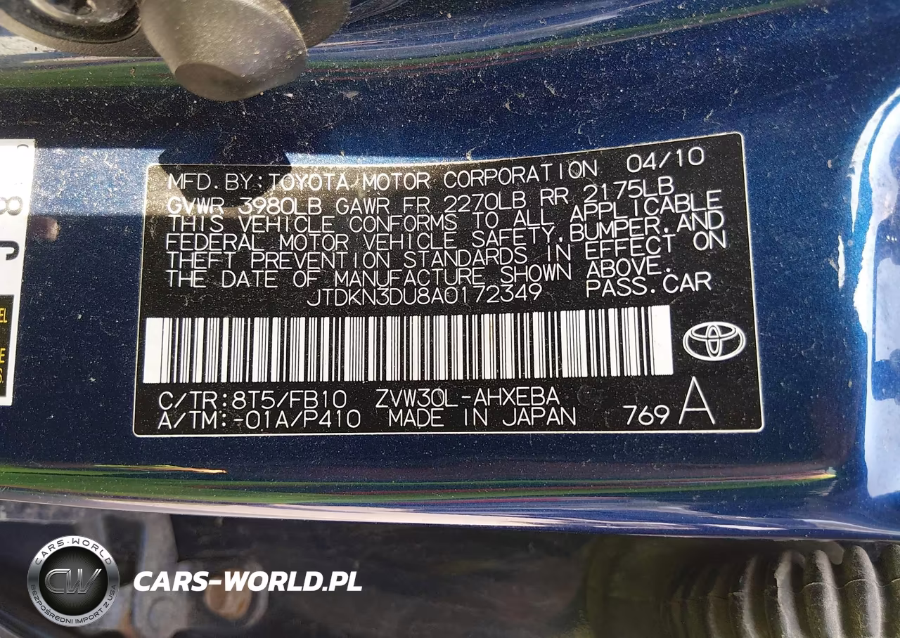 2010 Toyota Prius Ii VIN:JTDKN3DU8A0172349 - 9