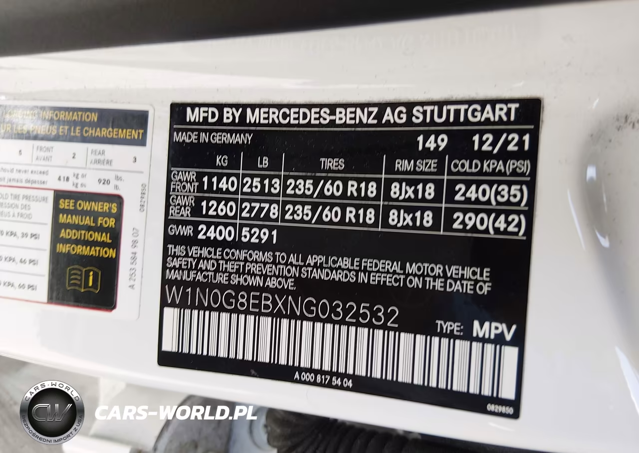 2022 Mercedes-Benz Glc 300 4Matic Suv VIN:W1N0G8EBXNG032532 - 9