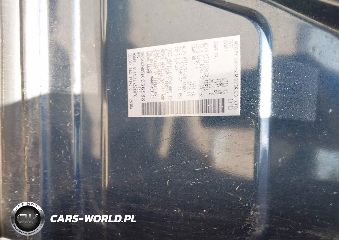 2014 Nissan Pathfinder Platinum VIN:5N1AR2MN9EC636588 - 9