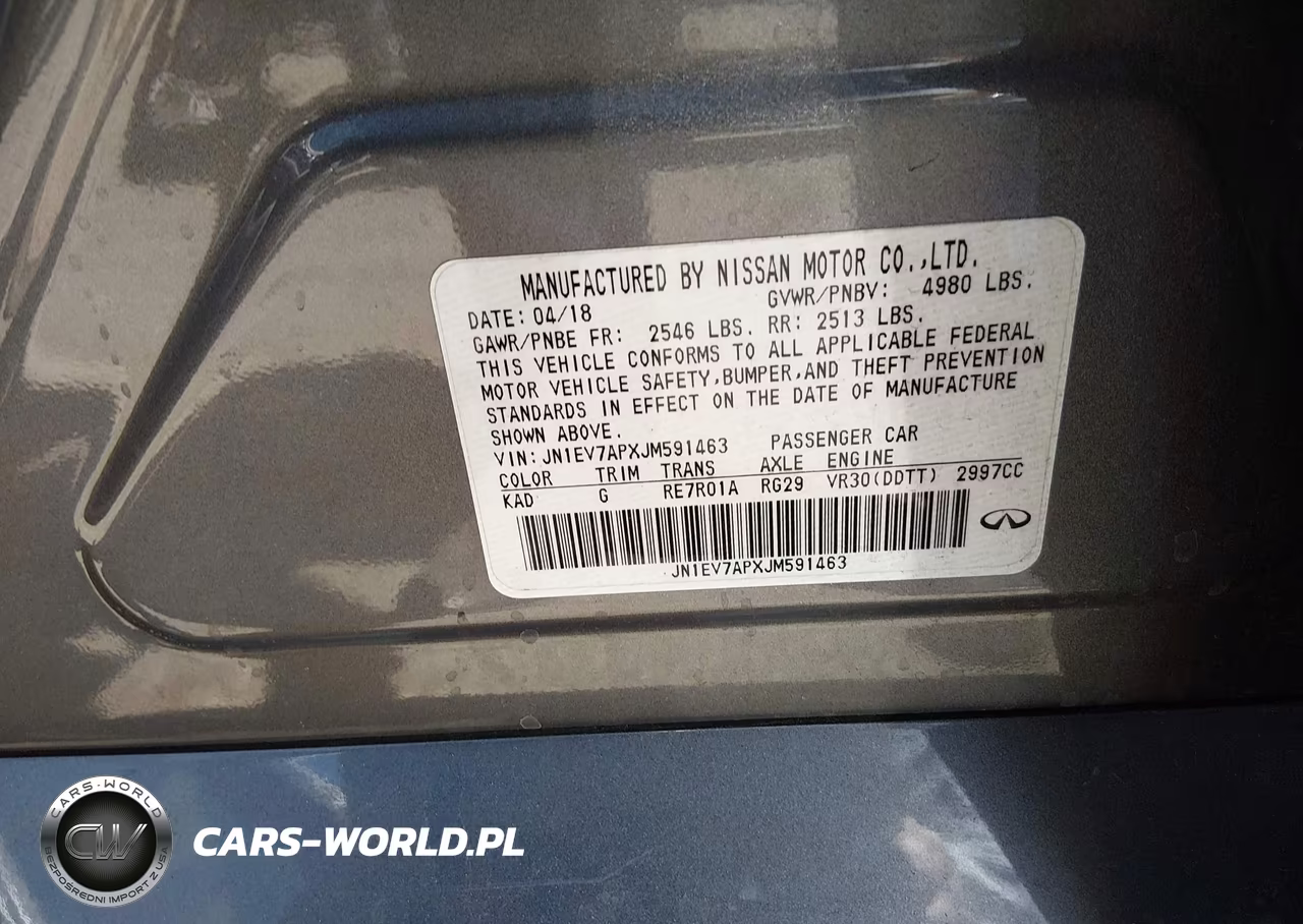 2018 Infiniti Q50 3.0T Luxe VIN:JN1EV7APXJM591463 - 9