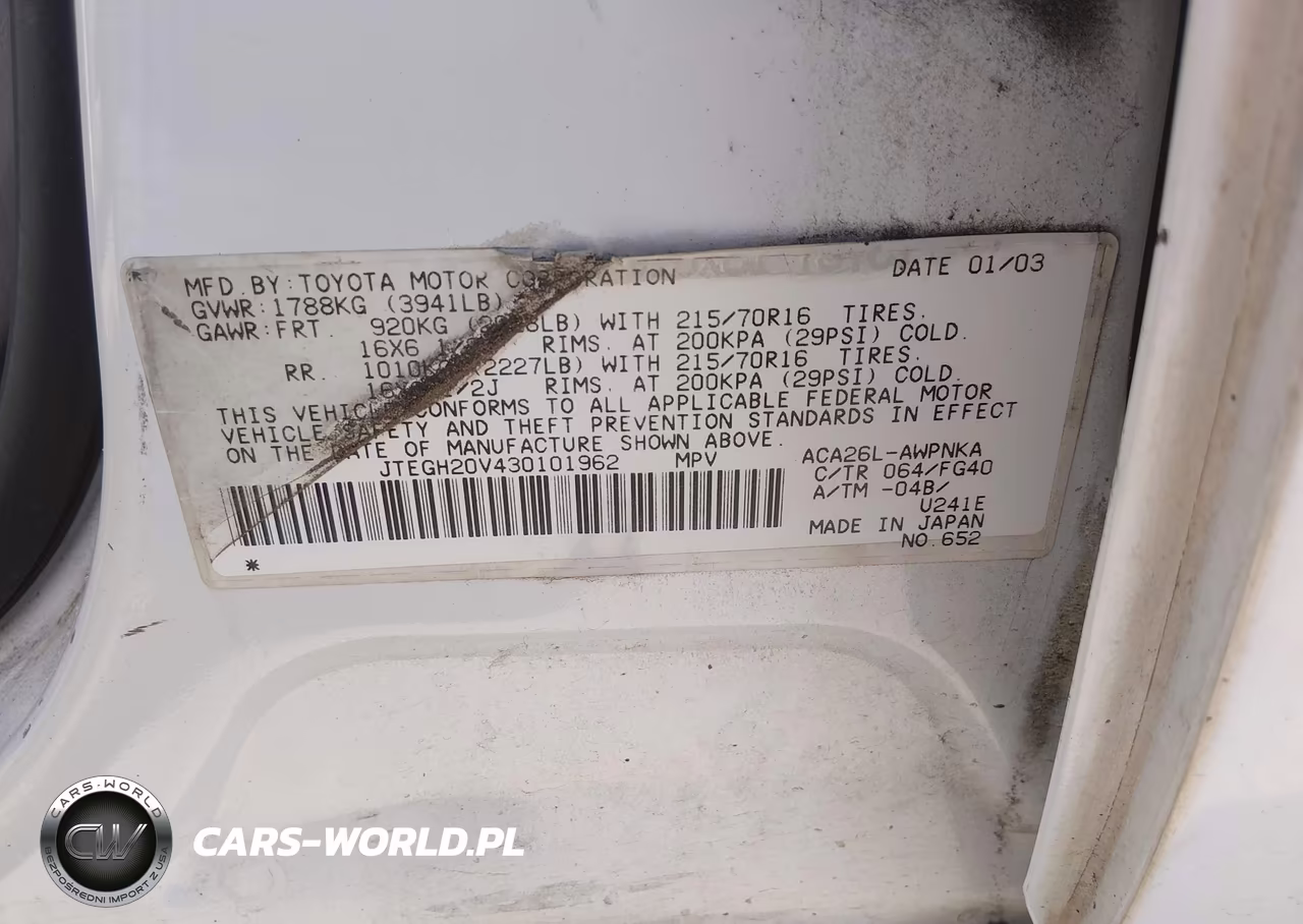 2003 Toyota Rav4 VIN:JTEGH20V430101962 - 9