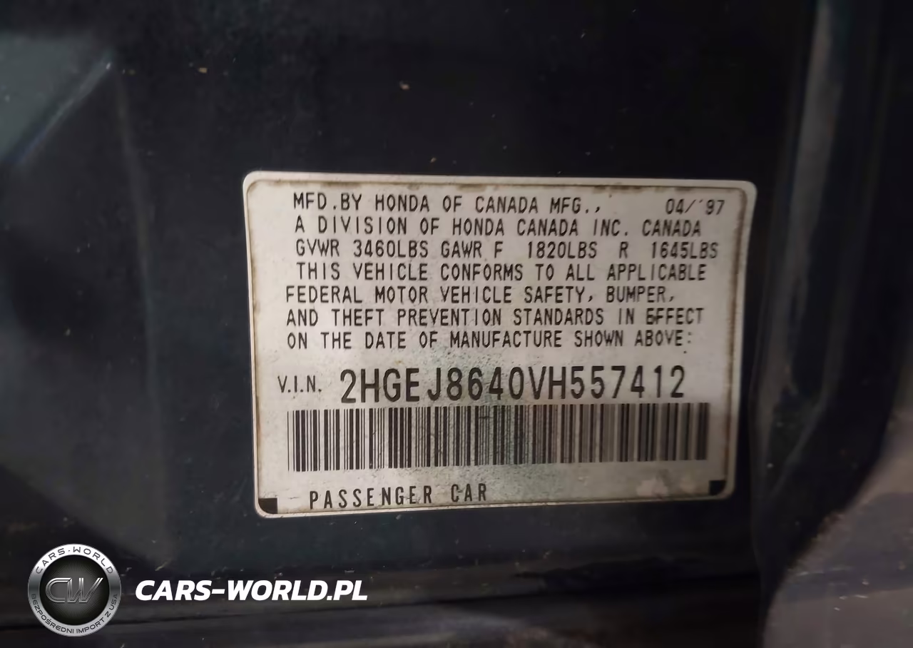 1997 Honda Civic Ex VIN:2HGEJ8640VH557412 - 9