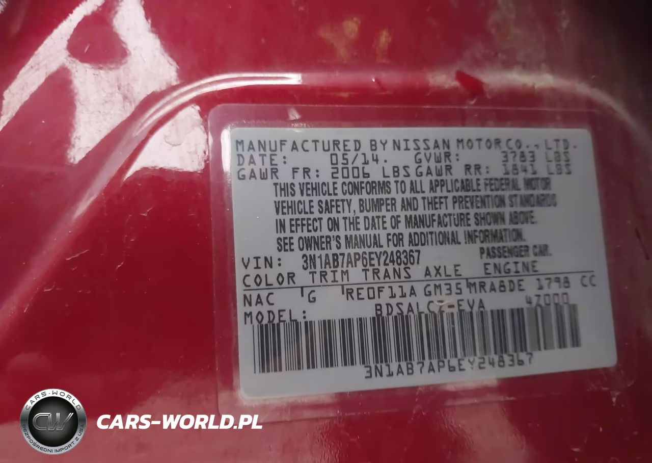 2014 Nissan Sentra S VIN:3N1AB7AP6EY248367 - 9