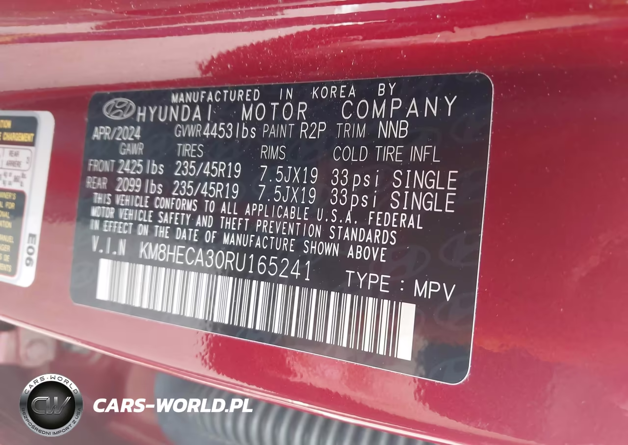 2024 Hyundai Kona Limited VIN:KM8HECA30RU165241 - 9