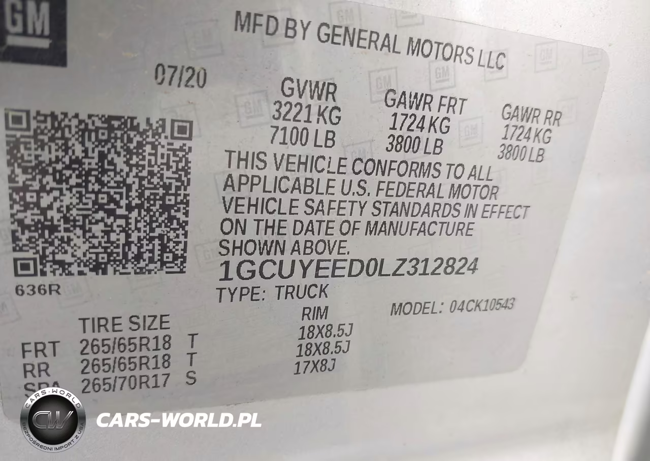 2020 Chevrolet Silverado 1500 4Wd Short Bed Rst VIN:1GCUYEED0LZ312824 - 9