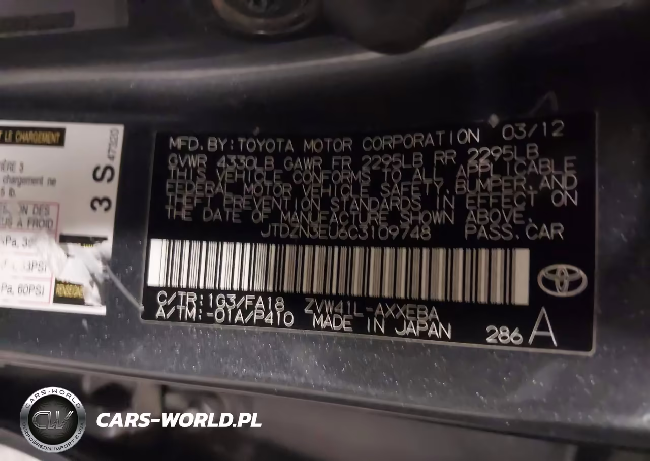 2012 Toyota Prius V Two VIN:JTDZN3EU6C3109748 - 9