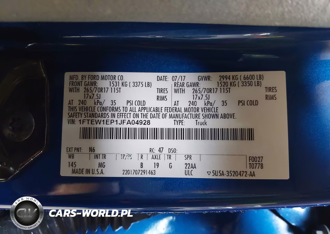 2018 Ford F-150 Xlt VIN:1FTEW1EP1JFA04928 - 9