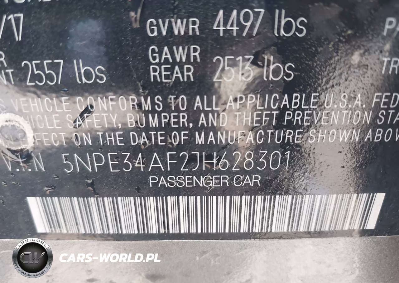 2018 Hyundai Sonata Sel VIN:5NPE34AF2JH628301 - 9